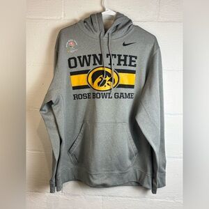 Nike University Of Iowa Hawkeyes Rose Bowl Game Therma Fit Athletic Hoodie Large